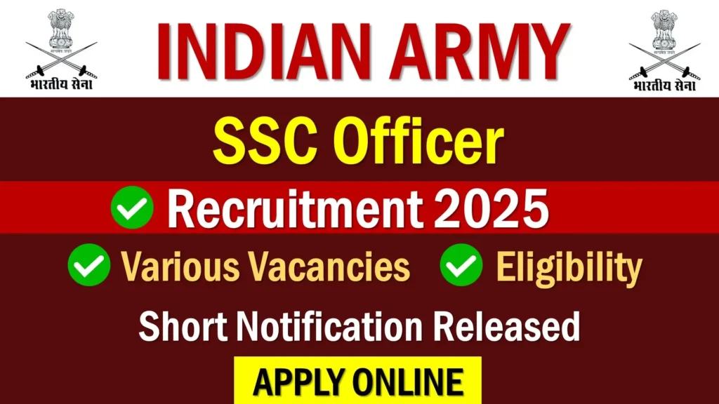 Indian Army SSC Officer Recruitment