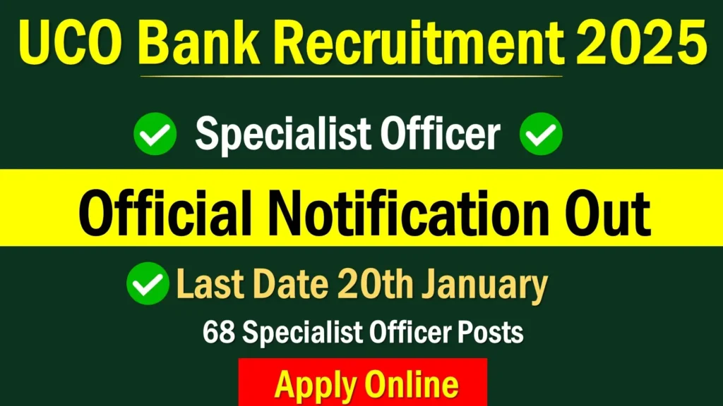 UCO Bank SO 2025